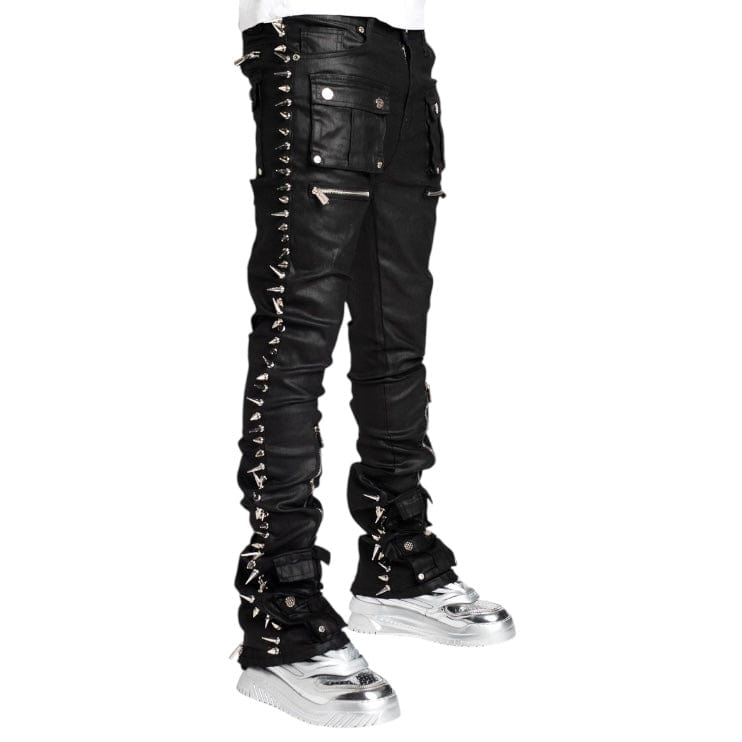 Guapi Waxed Spikes Denim (Obsidian Black)