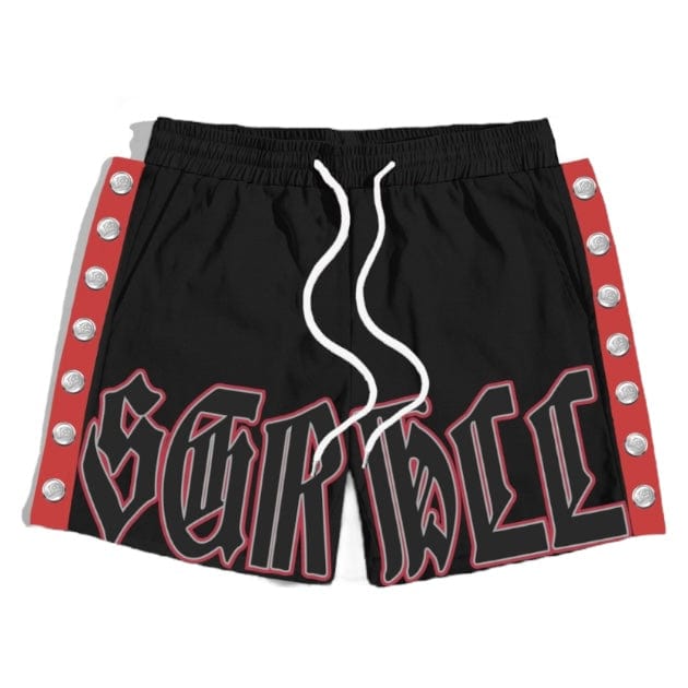 Sugar Hill Magnolia Snap Shorts (Red/Black) SH25-SPR2-46