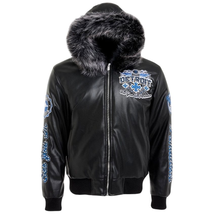 See You In Paradise Motor City Hooded Bomber Jacket (Black) 91746