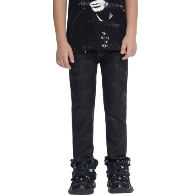 Kids Valabasas Ion Stacked Jean (Black Waxed) VPLAY-VJ3-1058
