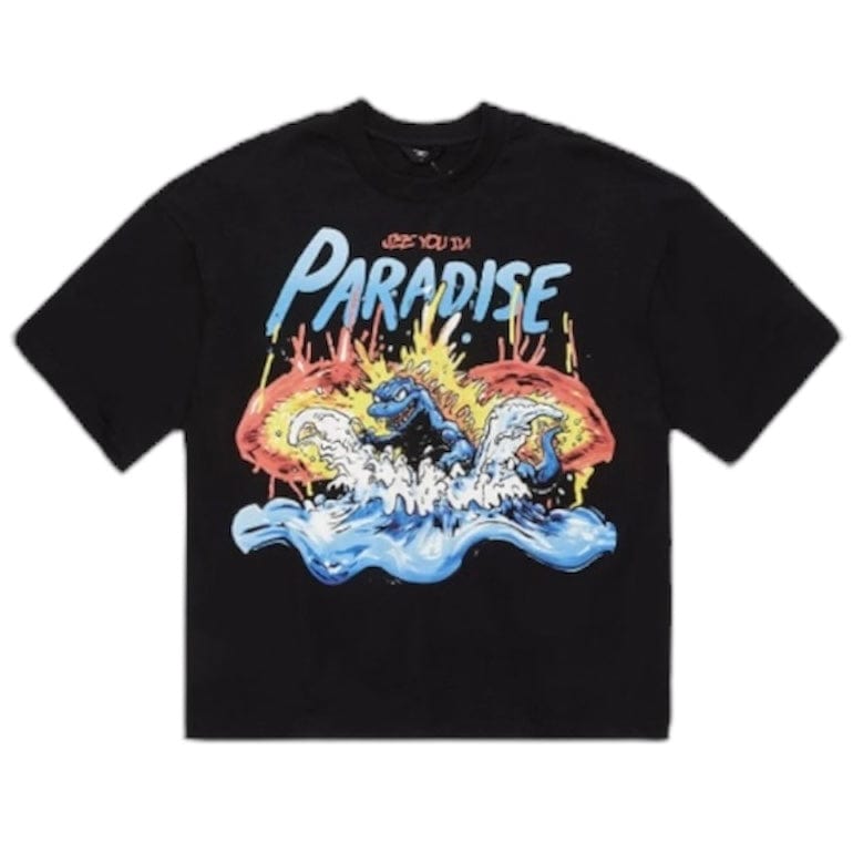Jordan Craig Sea Monster Cropped Boxy Tee (Black) 9201A