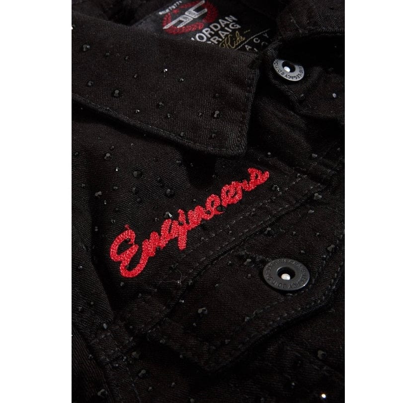 Boys Jordan Craig Local Dealer Trucker Jacket (Jet Black) JJ2339AB