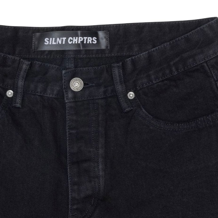 Silnt Chptrs Straight Denim (Jet Black) SC-J3-006