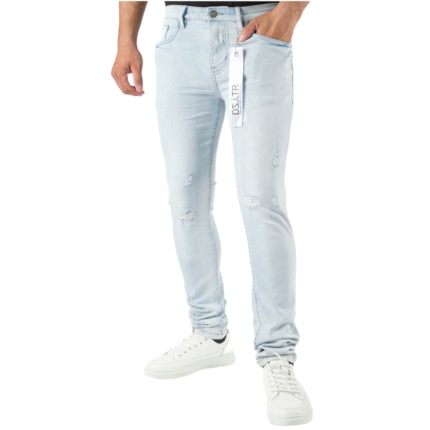 Premium Disaster Classic Super Stretch Denim (Ice Blue) DZTR-421
