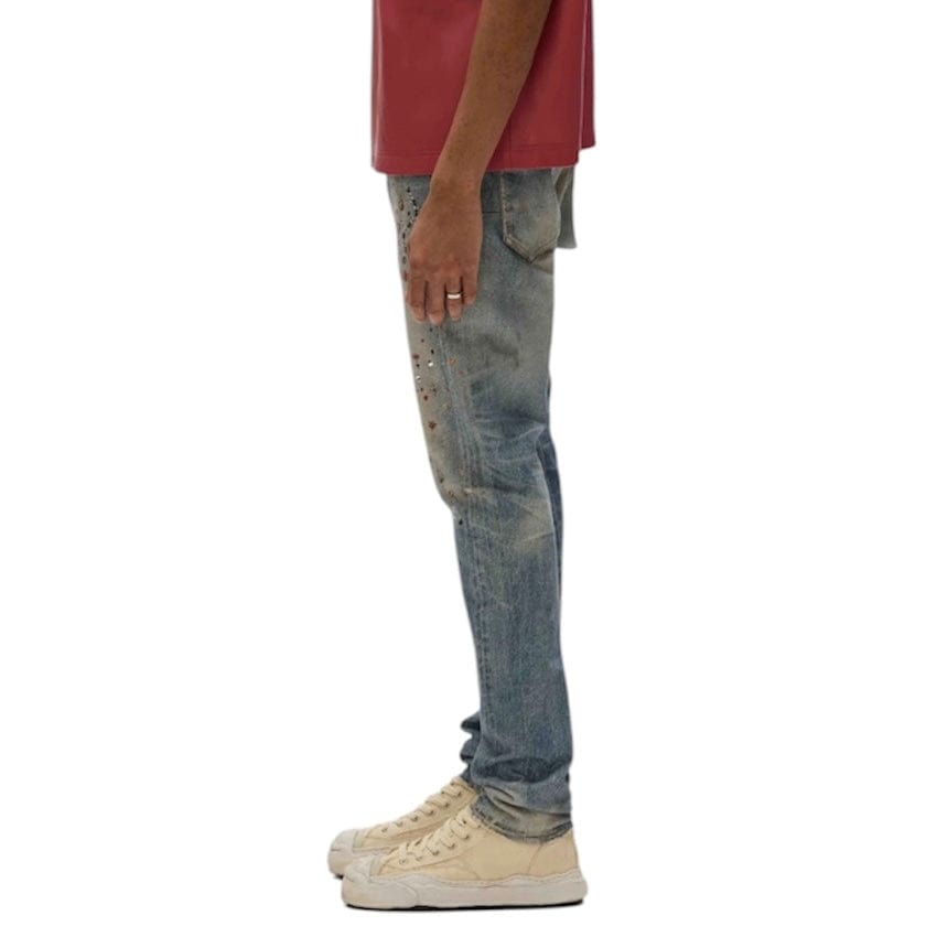 Purple Brand Skinny Cyanine Jewel Denim (Light Indigo) P001-CYWI225