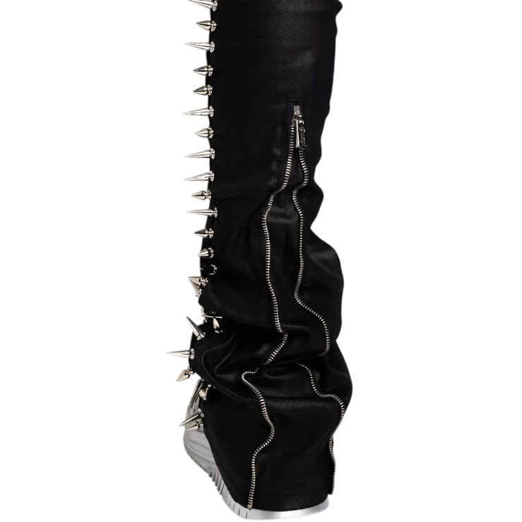 Guapi Waxed Spikes Denim (Obsidian Black)