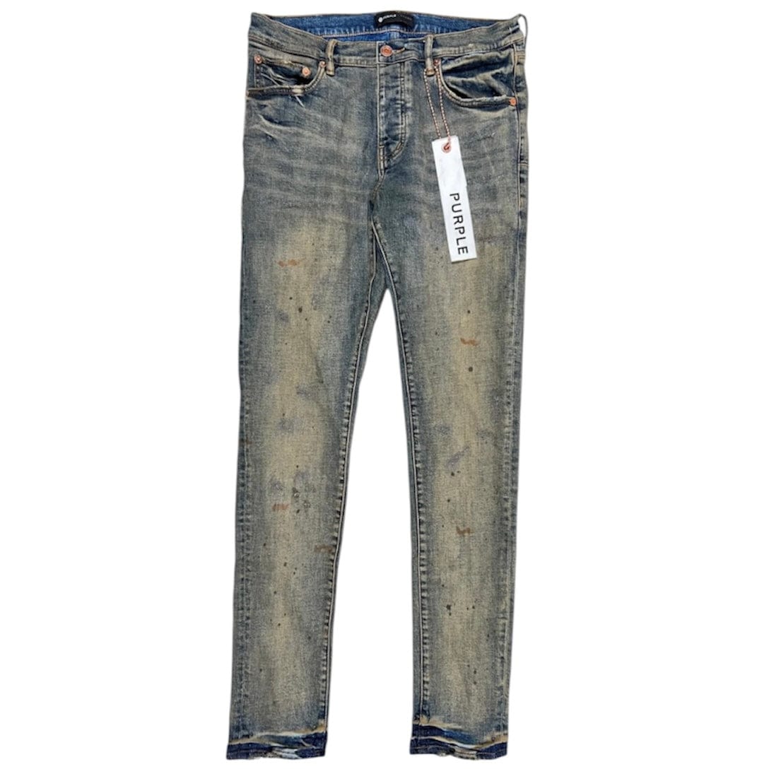 Purple Brand P001 Industrial Worn Dirty Denim (Dirty Mid Indigo) P001-