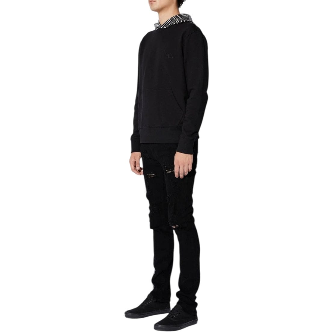 Rta Dion Studded Hoodie (Black) MF22K85-T1181BLKST