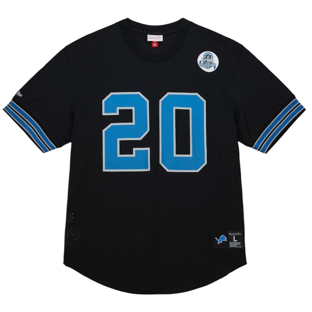 Mitchell & Ness M&N Detroit Lions Mesh Crewneck 1993 Barry Sanders (Black)