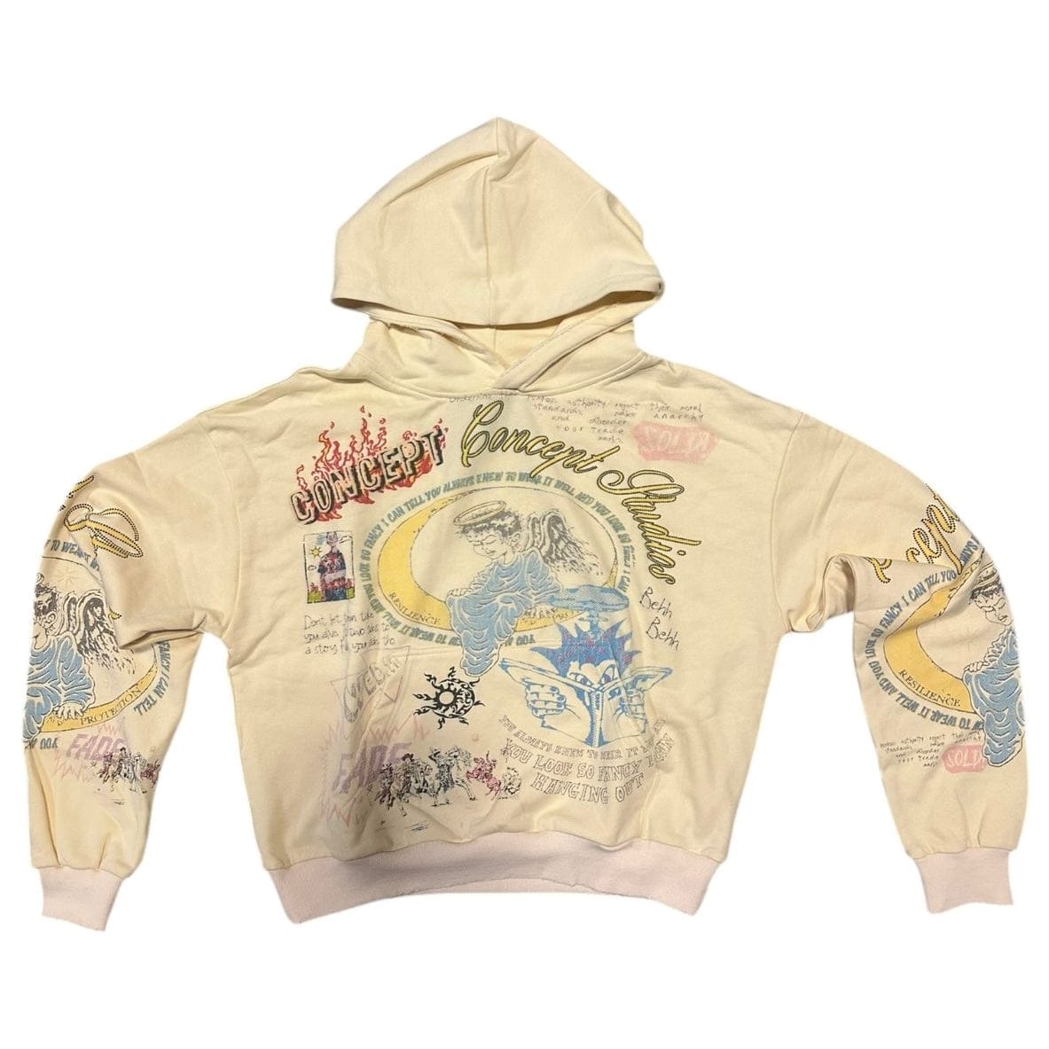 Concept La Studio Hoodie (Cream) CHOODY-13