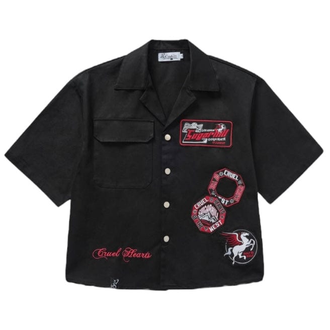 Sugar Hill Cruel Box-Fit Work Shirt (Black) SH25-SPR2-77