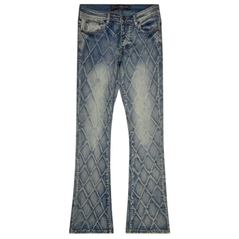 Valabasas Tired Stacked Denim Jean (Lt. Vintage Blue) VLBS-VJ3-1002