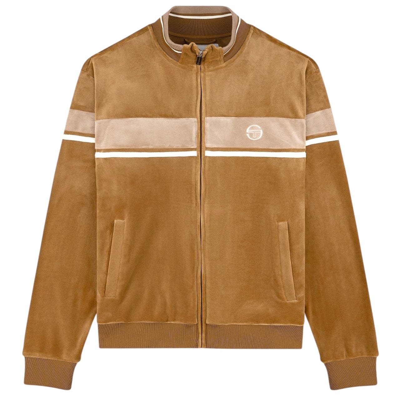 Sergio Tacchini Damarindo Velour Track Set (Bronze Brown)