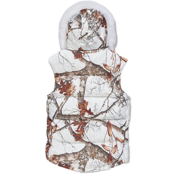Jordan Craig Yukon Fur Lined Puffer Vest (Snow Camo) 9377VC