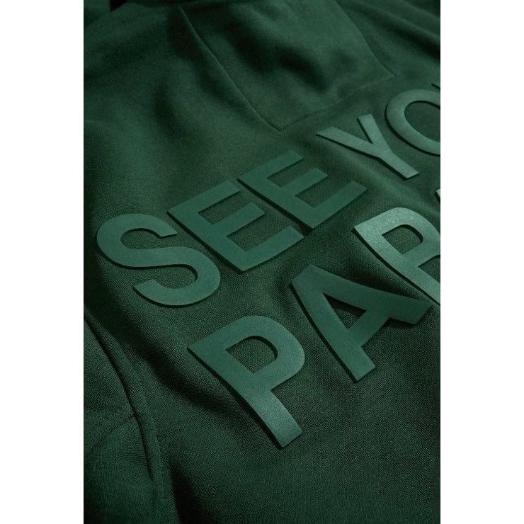 See You In Paradise Tonal Zip Up Hoodie (Deep Olive) 8863H