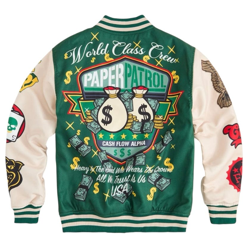 Reason Brand Cash Flow Varsity Jacket (Green) RER5-003