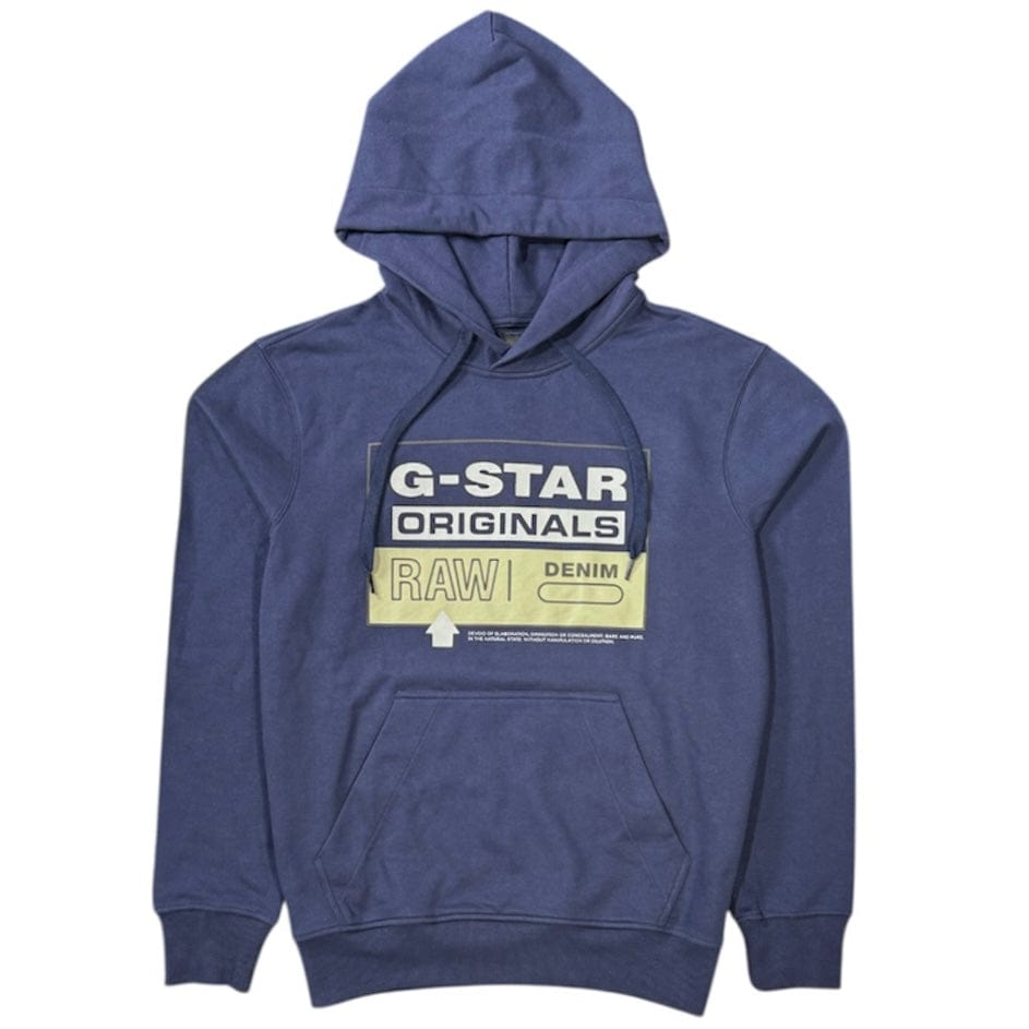 G Star Originals HDD Hoodie (Servant Blue) D20696