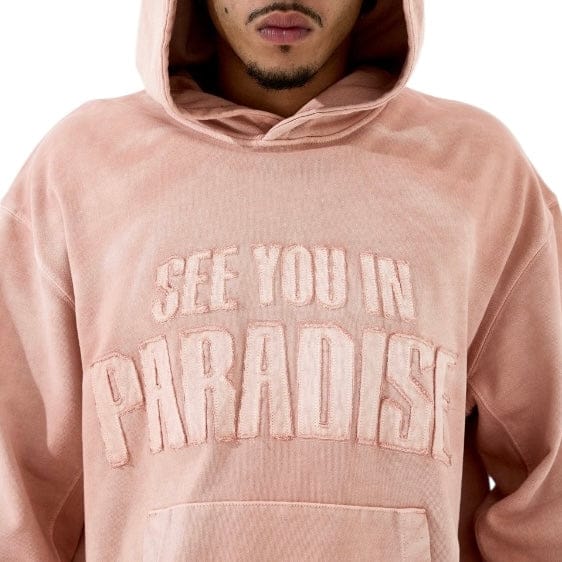 See You In Paradise Oasis Washed Pullover Hoodie (Dirty Rose) 8864H