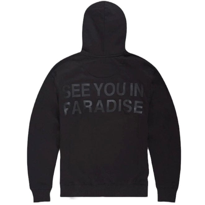 See You In Paradise Tonal Pullover Hoodie (Black)