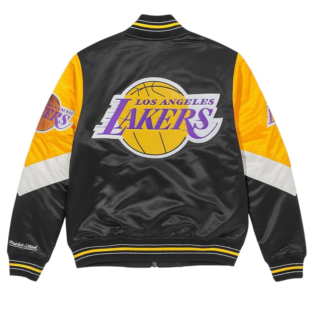 Mitchell & Ness Nba La Lakers Throw It Back Heavyweight Jacket (Black)