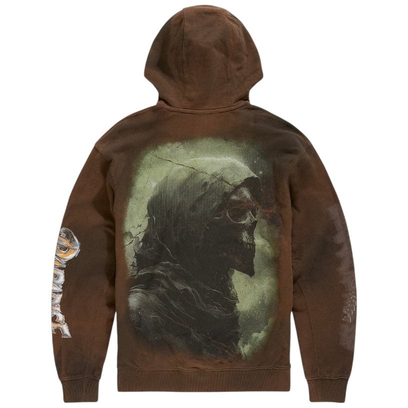 See You In Paradise The Reaper Pullover Hoodie (Brown) 8641H