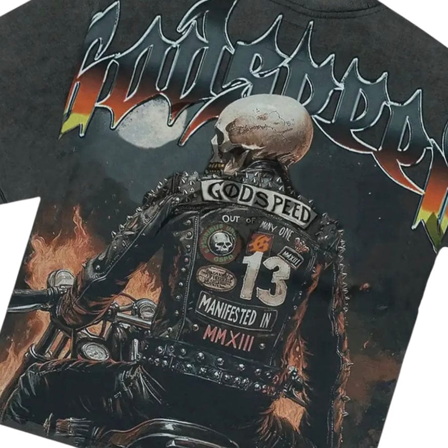 Godspeed Biker Nation Tee (Grey Wash)