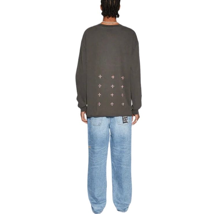 Ksubi Dug Out Biggie LS Tee (Faded Black) MFA24TE025