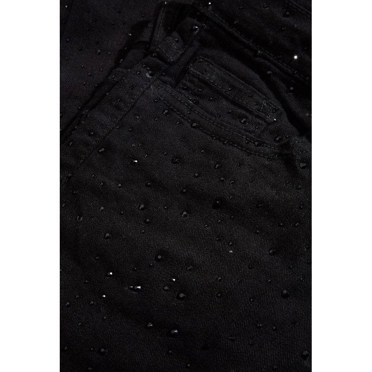 Boys Jordan Craig Local Dealer Stacked Denim (Jet Black) JTF2339AB