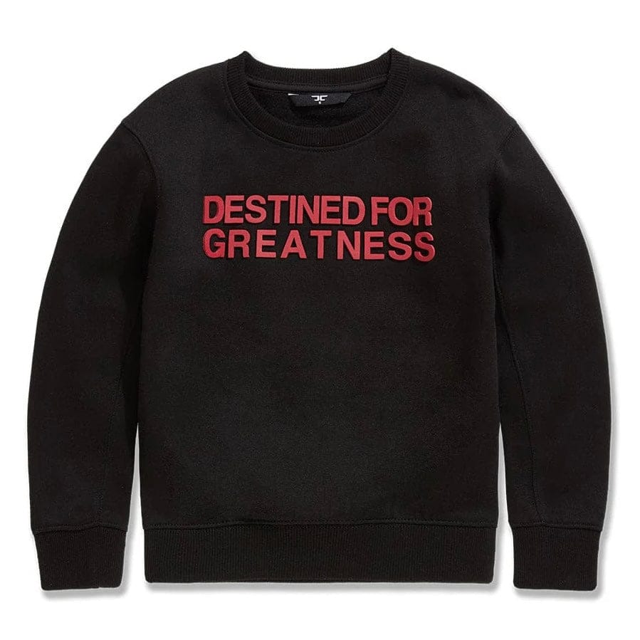 Boys Destined For Greatness Crewneck Sweatshirt (Crimson)