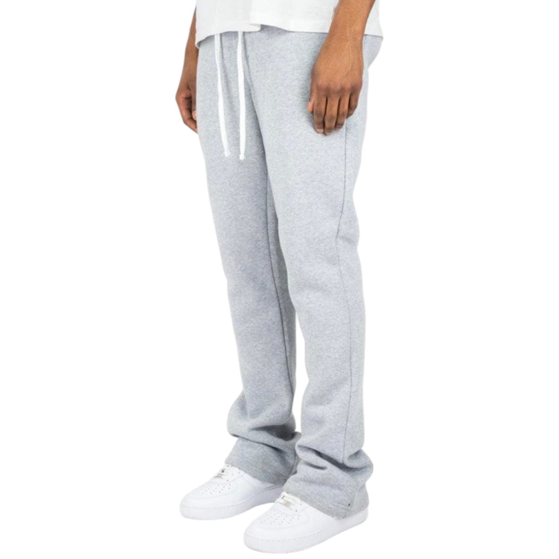 Rebel Minds Stacked Fleece Sweatpants (Heather Grey) 100-475