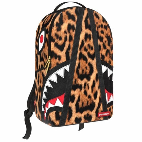Sprayground Leopard Fur Shark Backpack