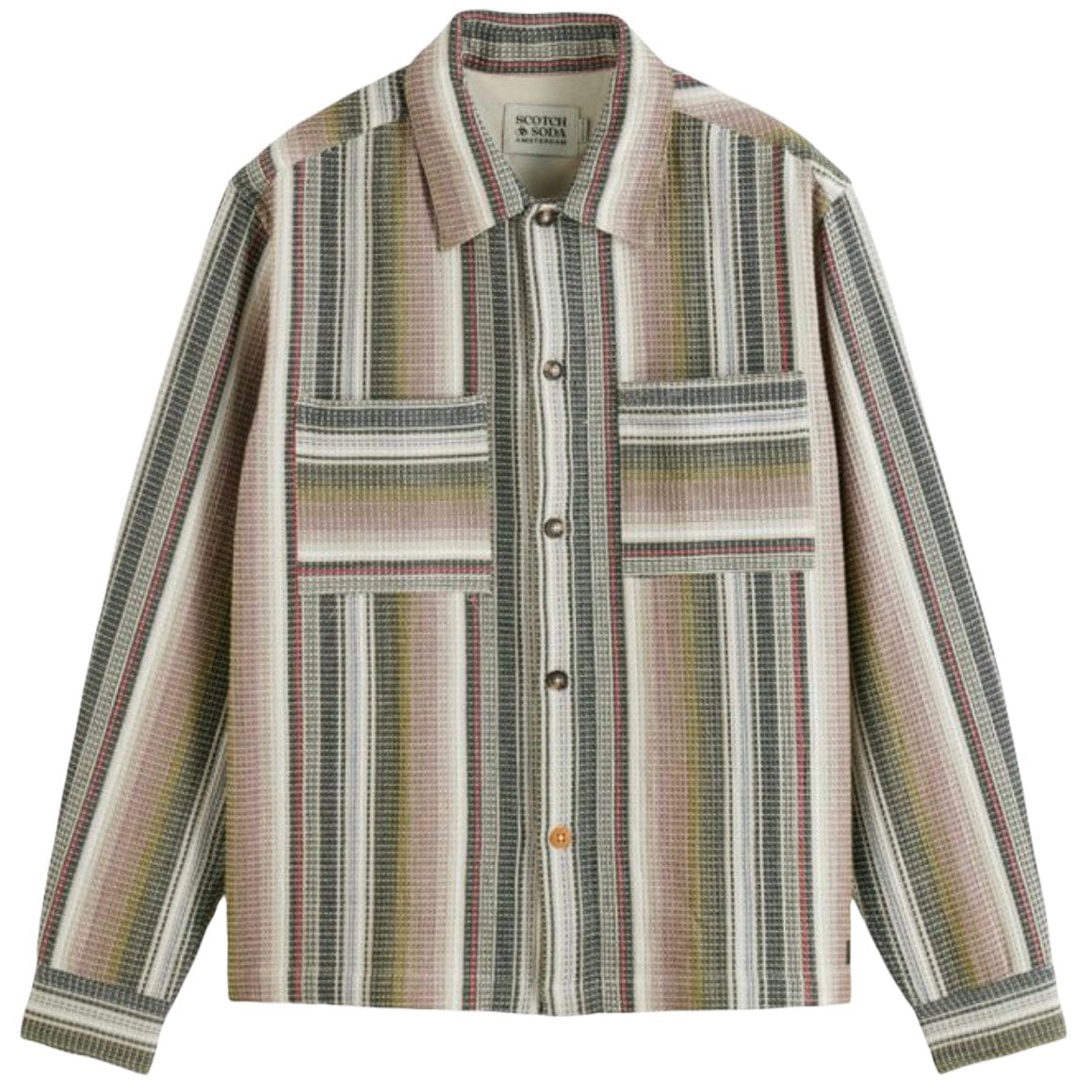 Scotch & Soda Striped Shirt (Multi Green Stripe) 178401
