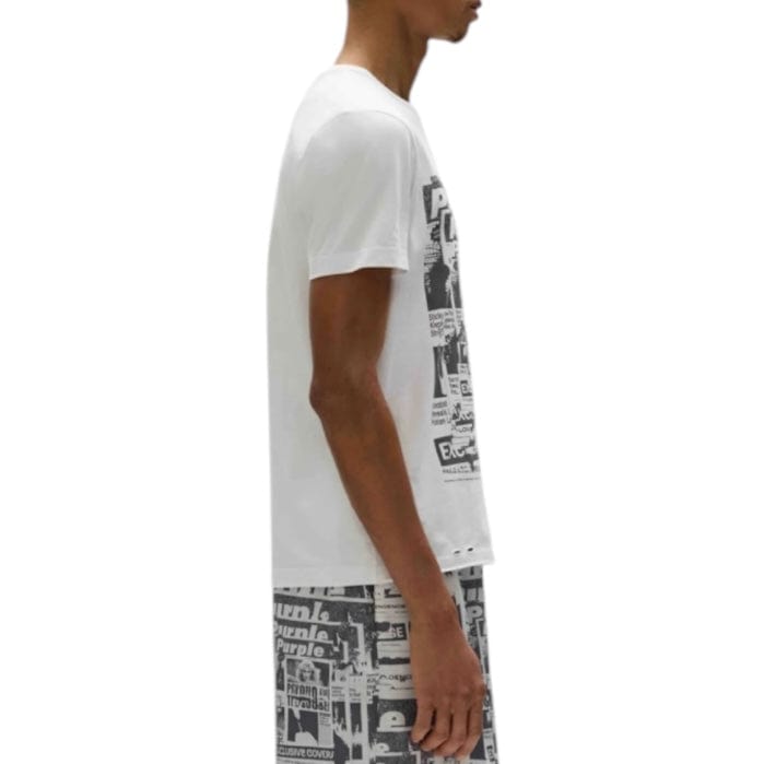Purple Brand Tabloids Tee (Brilliant White) P109-CBWT225