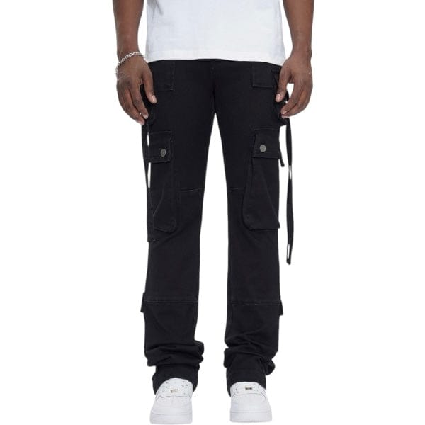 Anom Amula Stacked Denim Jean (Jet Black) ANM219STA