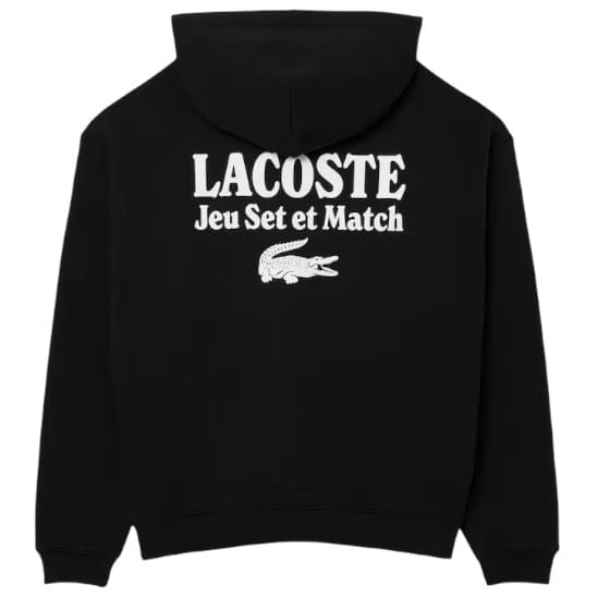 Lacoste Multi Print Fleece Hoodie (Black) SH5947-51