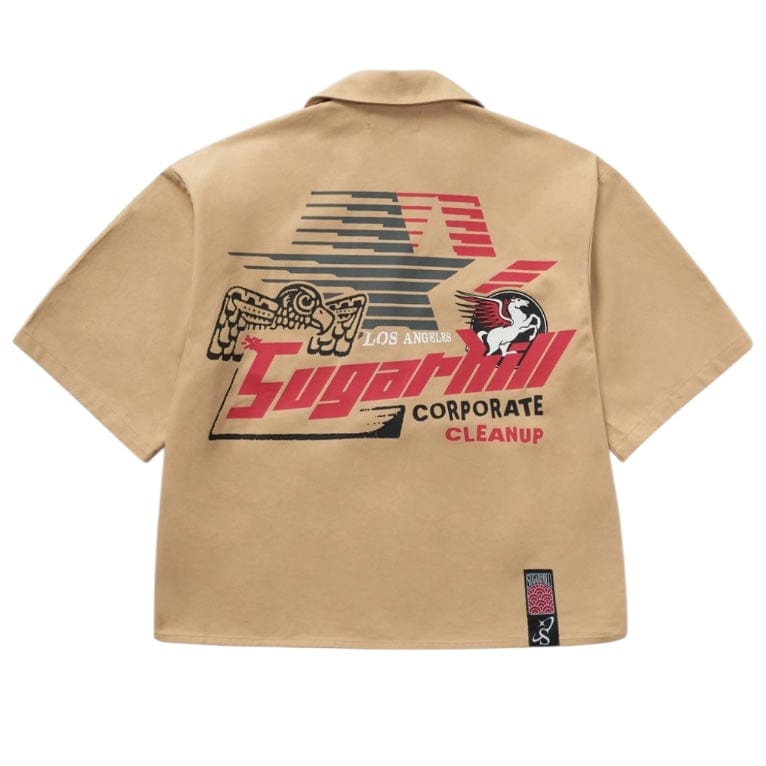 Sugar Hill Cruel Box-Fit Work Shirt (Khaki) SH25-SPR2-76