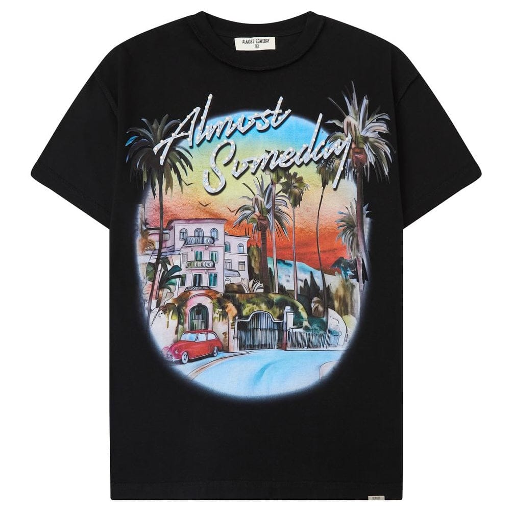 Almost Someday Hollywood Tee (Black) AS-S26-062
