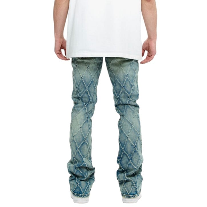 Valabasas Tired Stacked Denim Jean (Lt. Vintage Blue) VLBS-VJ3-1002