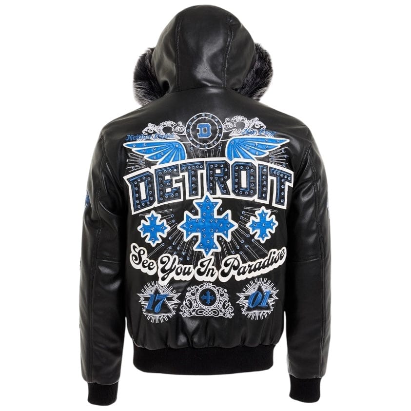 See You In Paradise Motor City Hooded Bomber Jacket (Black) 91746