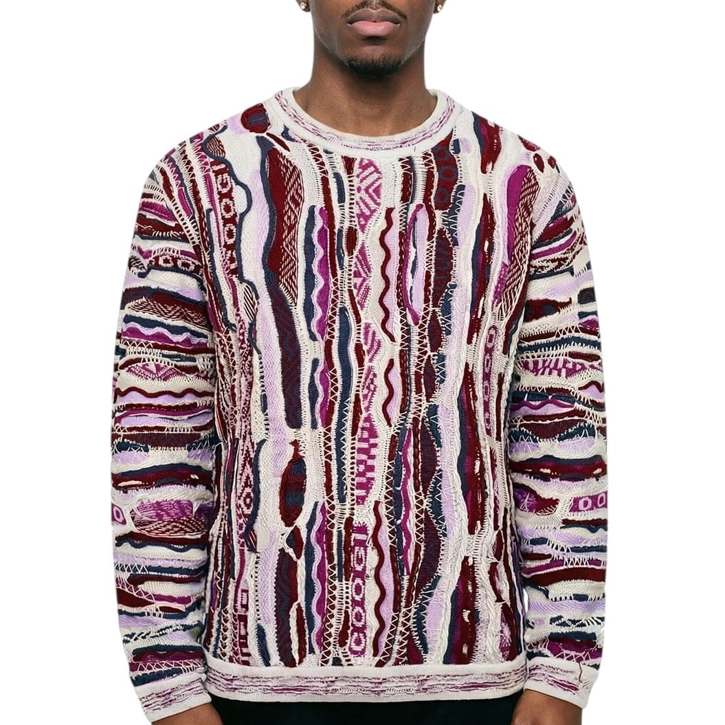 Coogi Pacific Maroon Crewneck Sweater (Multi)