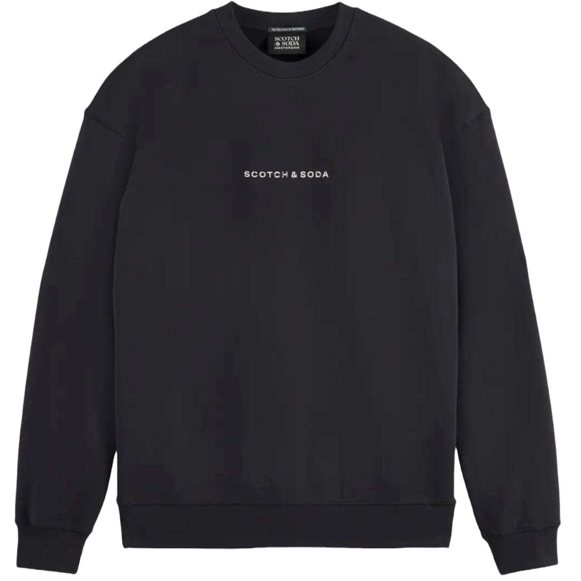 Scotch & Soda Essentials Logo Sweatshirt (Black) 179195