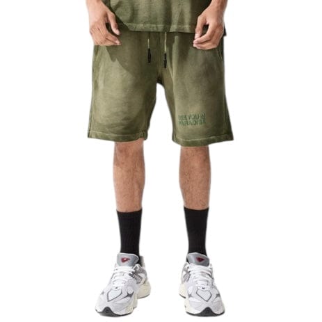 Jordan Craig Retro Paradise Washed Shorts (Olive) 9117S