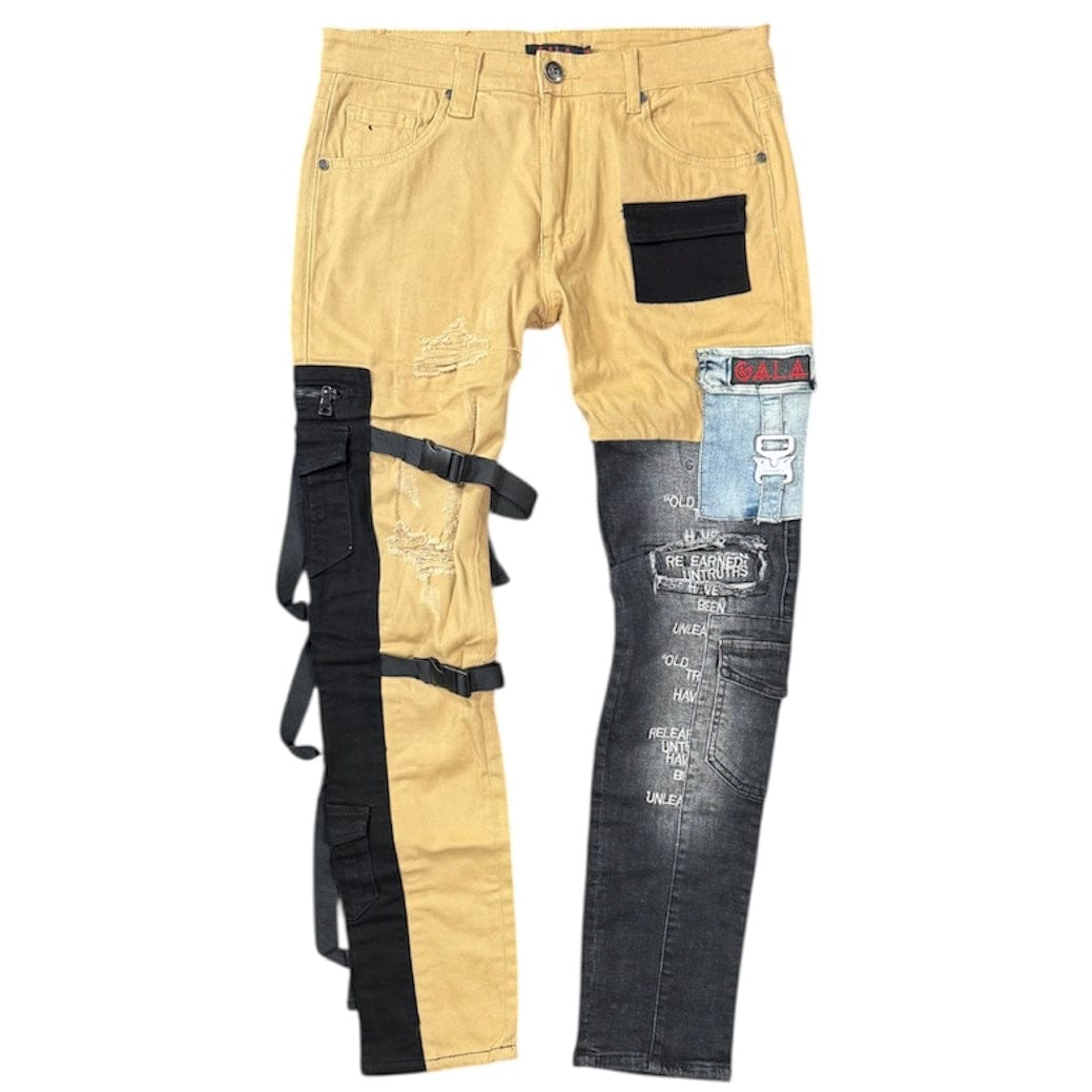 Gala Cargo Denim Jean (Khaki/Black) GL-05
