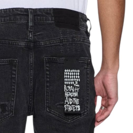 Ksubi Van Winkle Led Denim Jean (Black Rockstar Repair) MFA25DJ032
