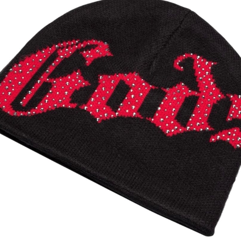 Godspeed OG Logo Studded Beanie (Black/Red)