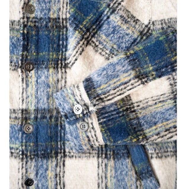 Eptm Side Slit Flannel (Blue/Grey) EP11110
