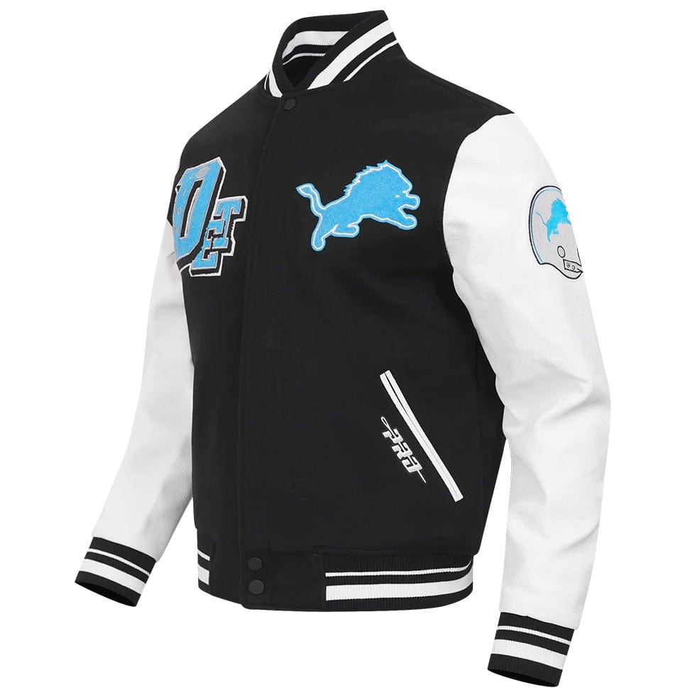 Pro Standard NFL Detroit Lions Best Of Men's Varsity Jacket (Black/White)
