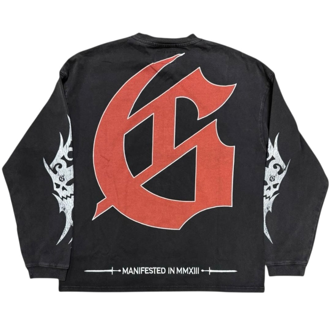 Godspeed Sea Sick LS T Shirt (Black Wash)