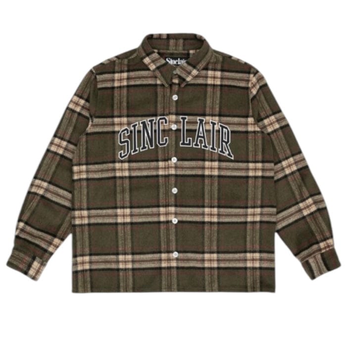 Sinclair Global Tackle Twill Flannel Shirt (Olive) SMT245
