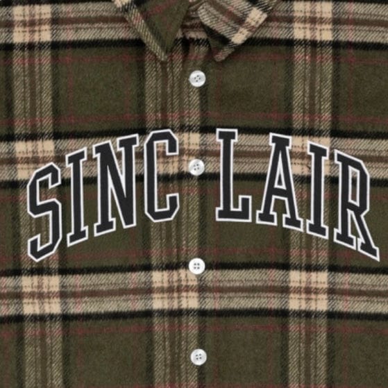 Sinclair Global Tackle Twill Flannel Shirt (Olive) SMT245
